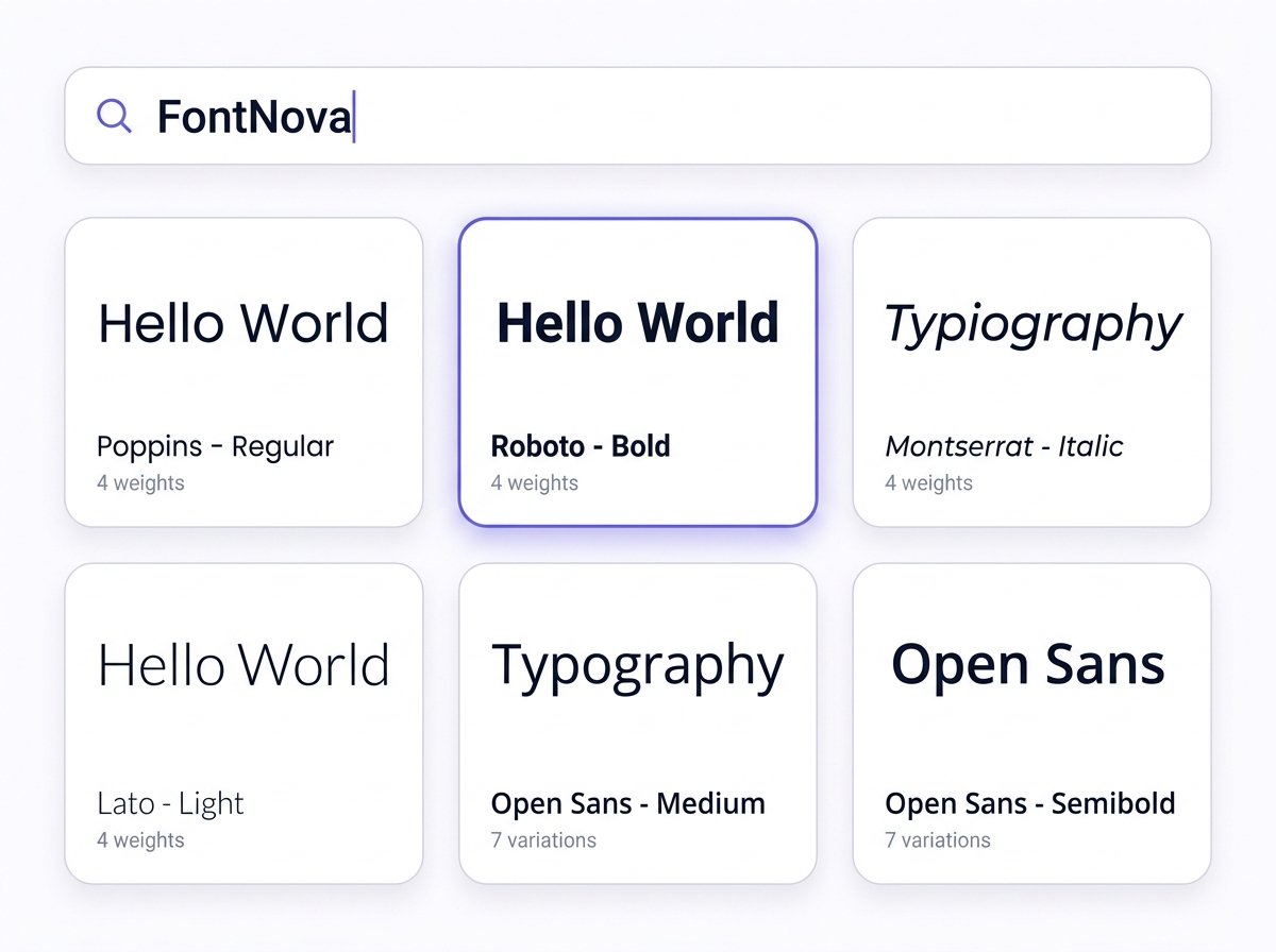 Pick a font style