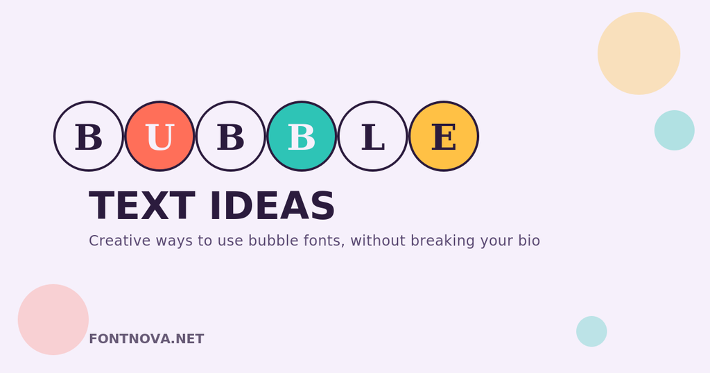 bubble text ideas featured image